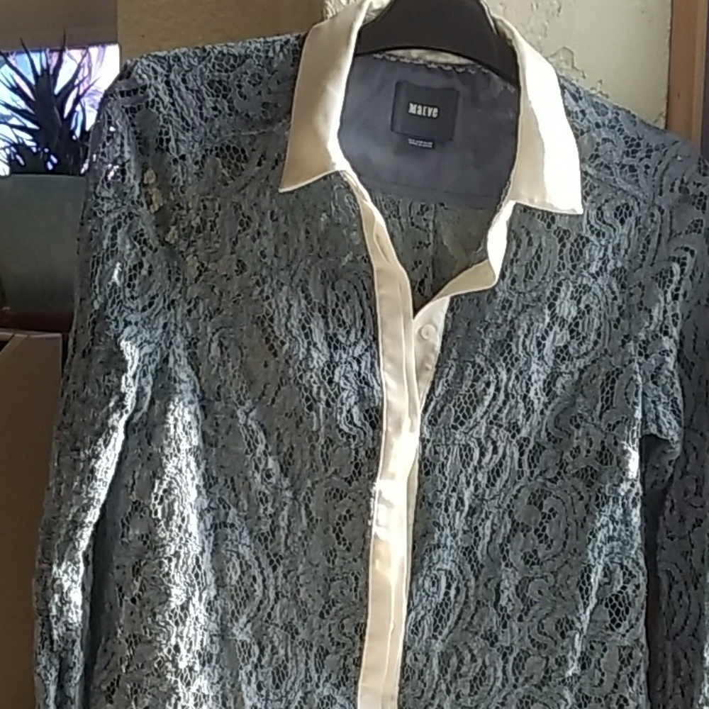 Anthropologie Maeve Lace Top
